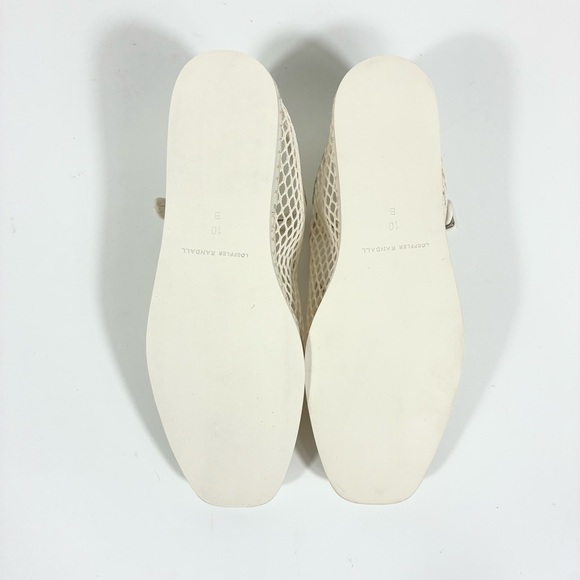 Loeffler Randall Cream Mesh Loafers - Picture 11 of 16